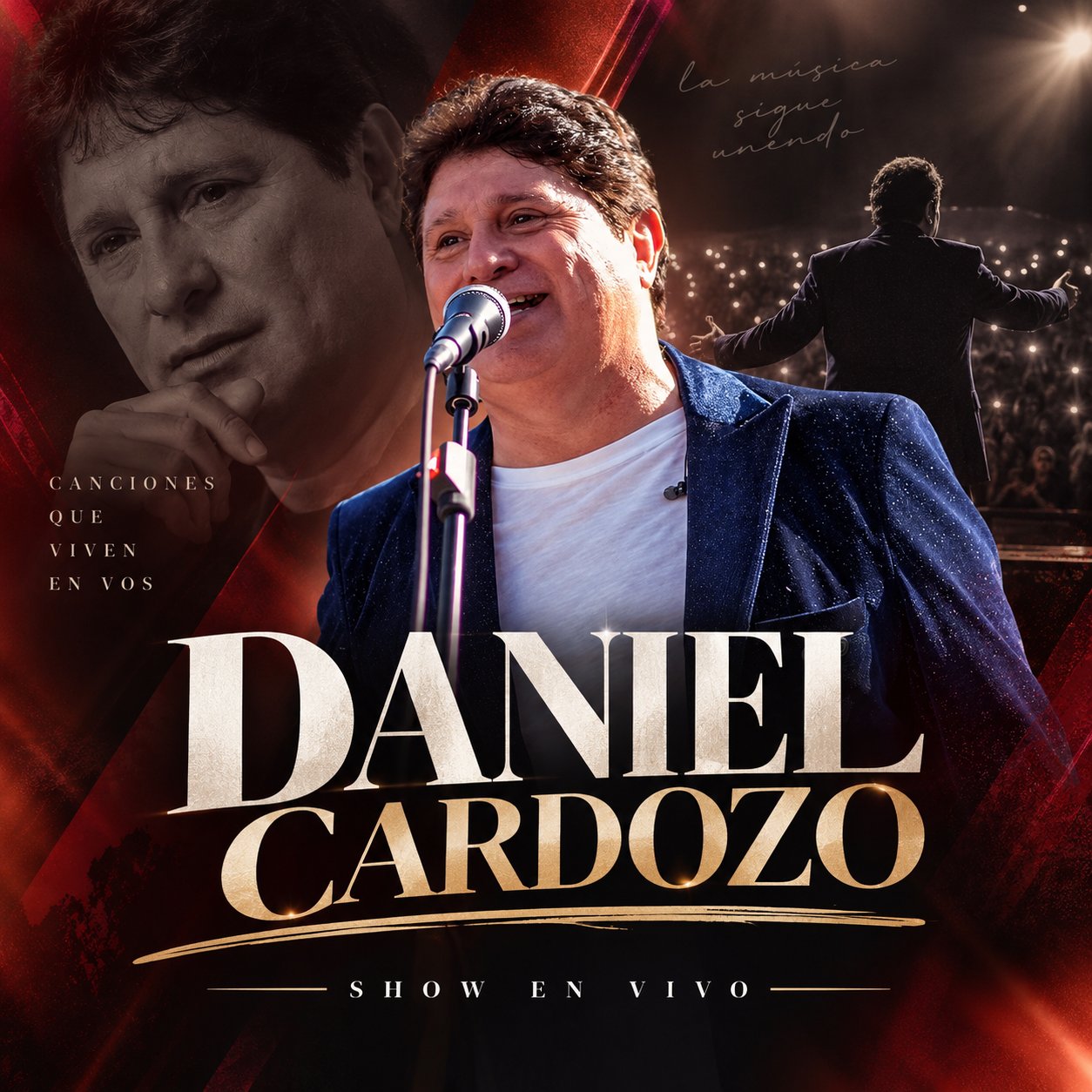 Flyer de Daniel Cardozo - Cena Show en Codere San Justo
